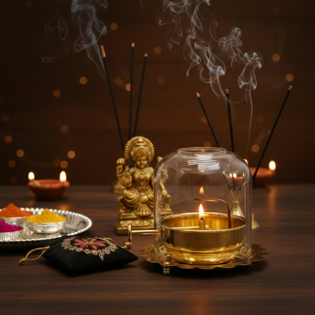 Brass Akhand Jyoti Diya