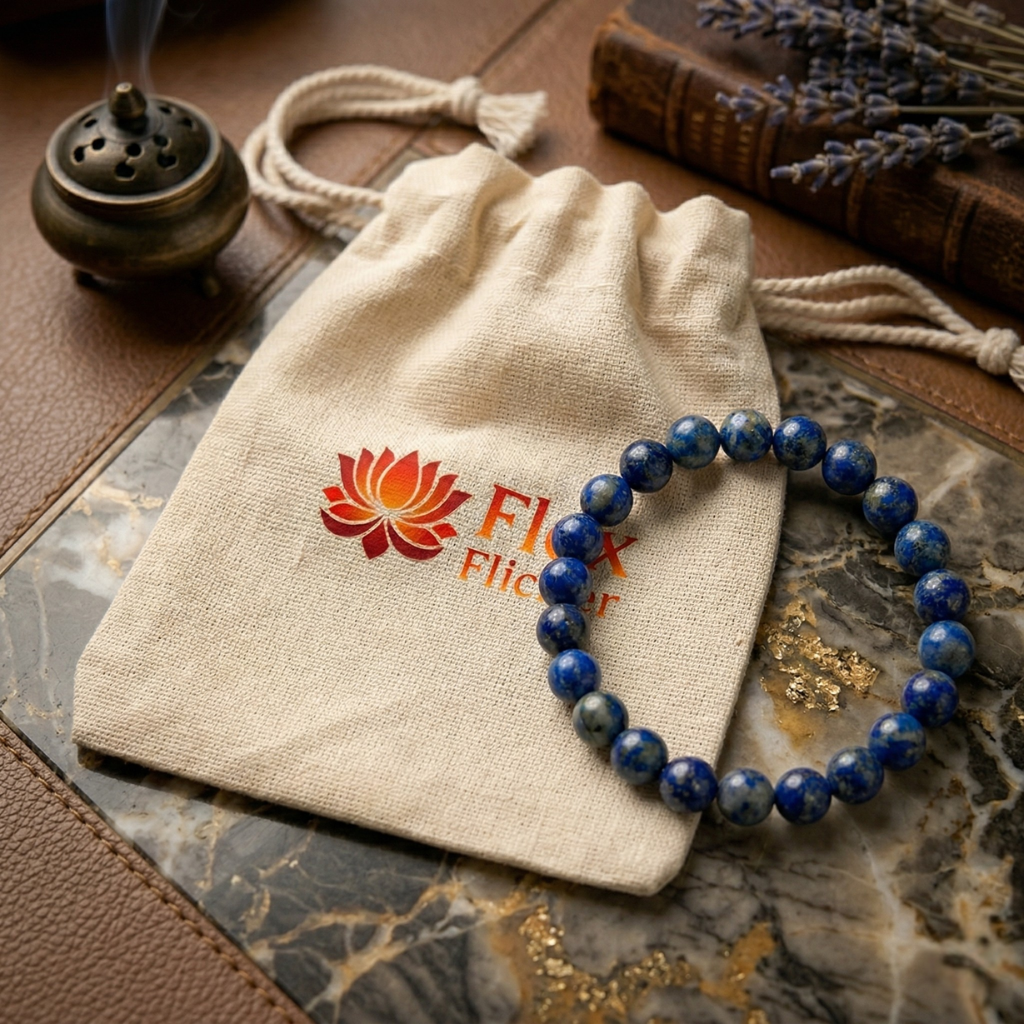 Natural Lapis Lazuli Bracelet – Wisdom, Protection & Inner Power