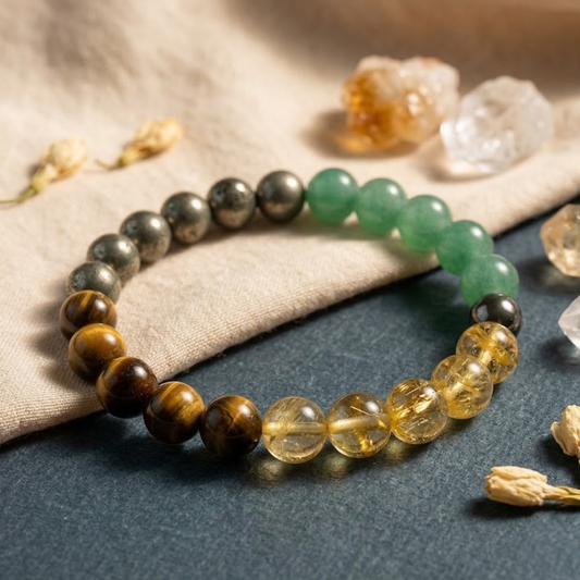 Money Magnet Crystal Bracelet for Wealth, Success & Positivity