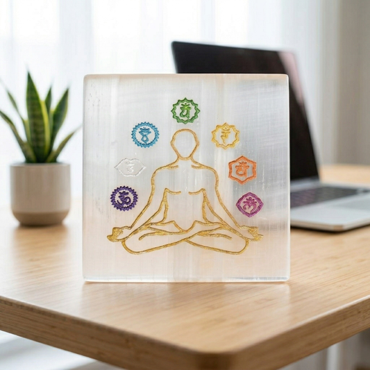 Selenite Charging Plate – Natural Crystal Energy Cleansing & Charging Board